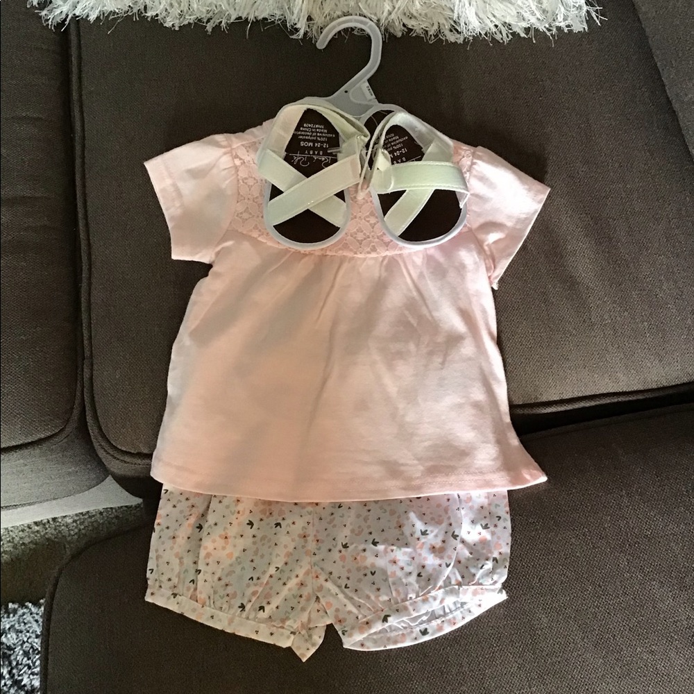 3/$16 - 2pc. With Shoes Baby girl clothes